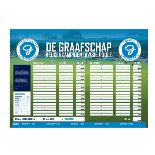 De Graafschap | Poule placemat